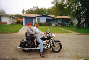 Grandma on motorcycle